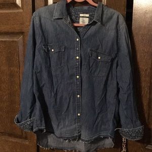 American Eagle button-down Denim shirt